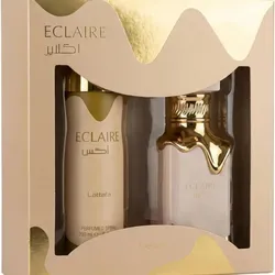 2 PCS SET ECLAIRE WOMEN EDP - 100ML + 200ML PERFUMED SPRAY BY LATTAFA