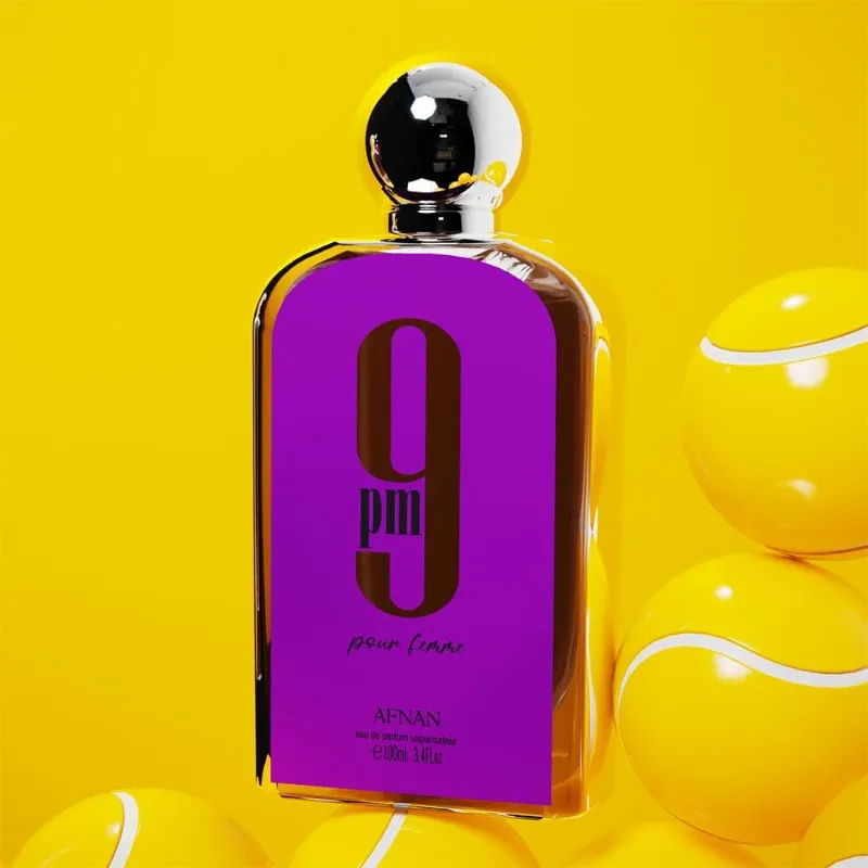 Afnan 9 AM Pour Femme Eau De Parfum, 3.4 onzas