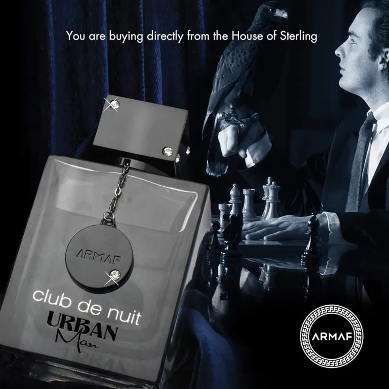 Armaf Club De Nuit Urban para hombre Eau de Parfum en aerosol, 3.6 onzas