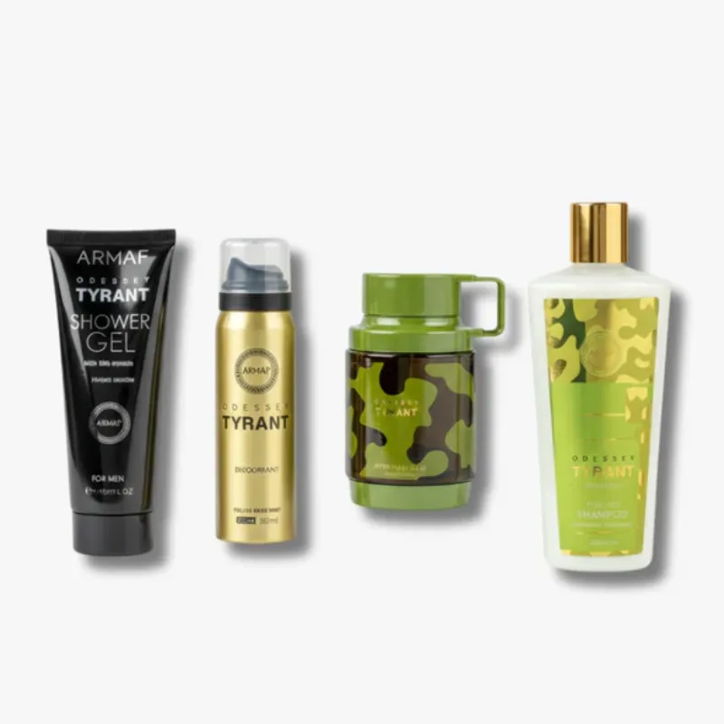 ARMAF SET ODYSSEY TYRANT 4PC M EDP 3.4OZ