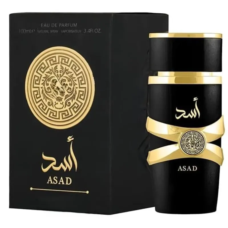 Asad Black Long Lasting Eau De Parfum For Men and Women Unisex 100 ML (3.4 fluid ounce)