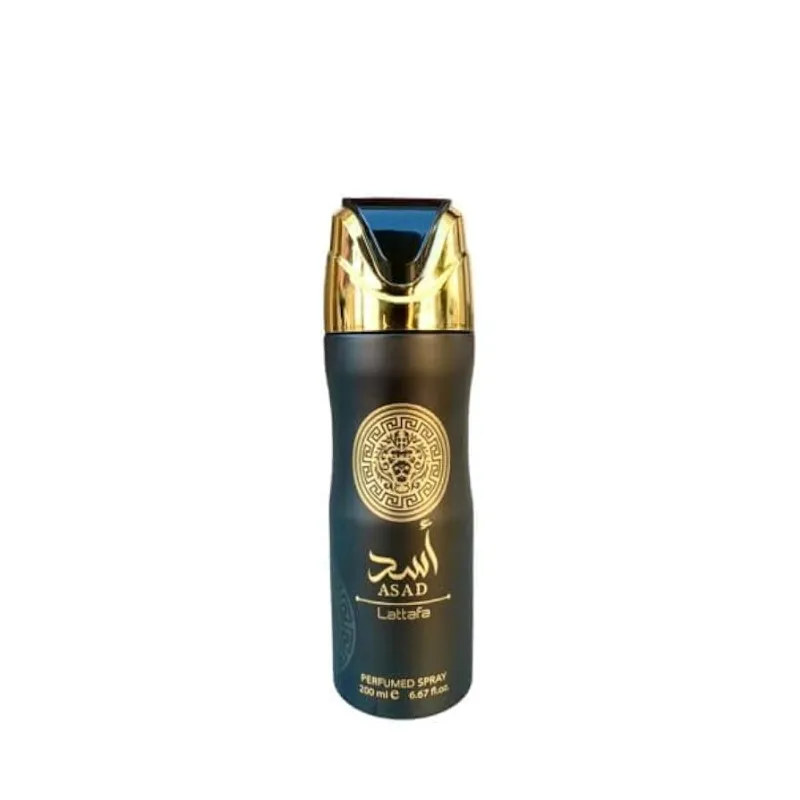 Asad Lattafa - Espray perfumado de 6.67 onzas líquidas (6.67 onzas líquidas) Body Deo Spray para hombres, fragancia árabe duradera