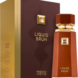 French Avenue Liquid Brun 100 ml – Eau de Parfum para hombre y mujer con notas cálidas y especiadas. - Pack Laborawi (1 x 100ml)