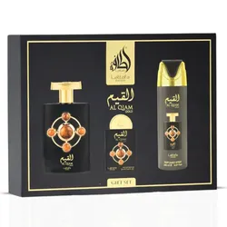 GIFT SET AL QIAM GOLD - 3 Piece Eau De Parfum Gift Set BY LATTAFA PRIDE