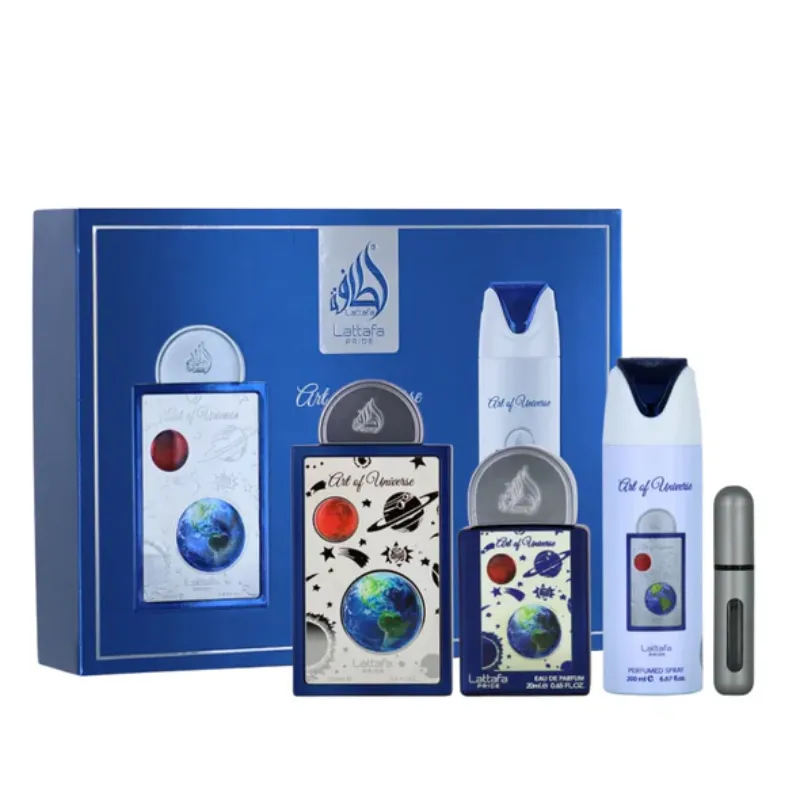GIFT SET ART OF UNIVERSE UNISEX - 3 Piece Eau De Parfum Gift Set BY LATTAFA PRIDE