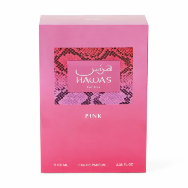 HAWAS PINK WOMEN EDP - 100ML (3.40z) By RASASI