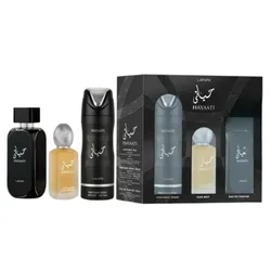 HAYAATI BLACK GIFT SET 3 PIECE Perfumed Spray + Hair Mist + 3.40z Eau de Parfum