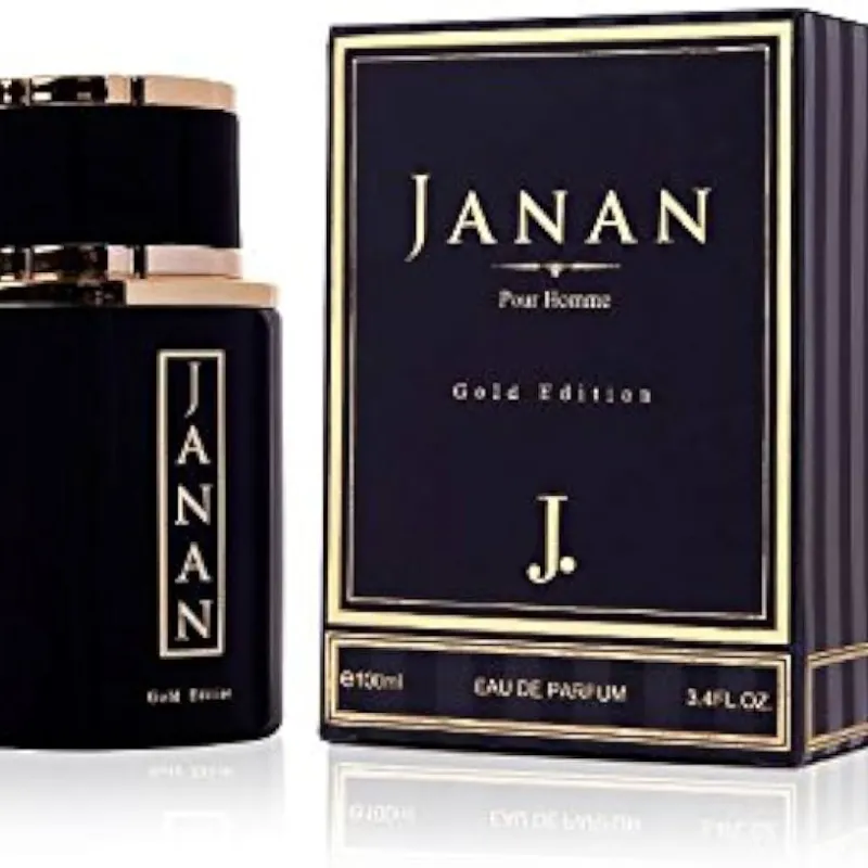 IMOSTY Junaid Jamshed Janan Gold EDP - Eau De Parfum 100ML (3.4oz) | Perfumería árabe | Fragancia con cítricos notas superiores de bergamota sobre notas base de almizcle y ámbar | Esencial diario