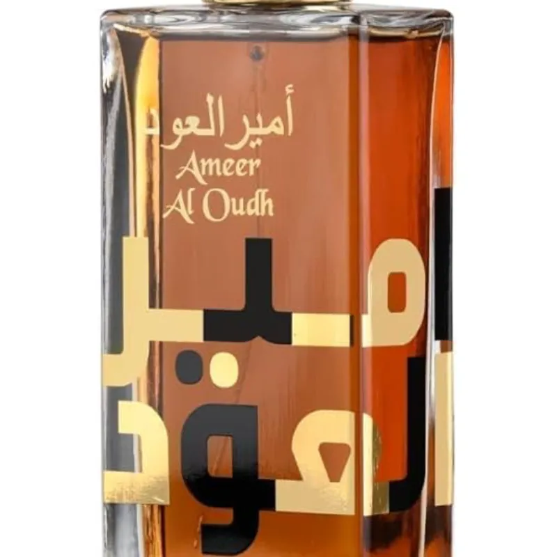 Lattafa Ameer Al Oud Intense Oud - Eau de Parfum en espray unisex, 3.4 onzas (paquete de 2)