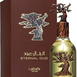 Lattafa Eternal Oud EDP Perfume 3.4 fl oz - Pomelo, Ciruela, Orquídea, Vainilla, Oud, Frijol Tonka