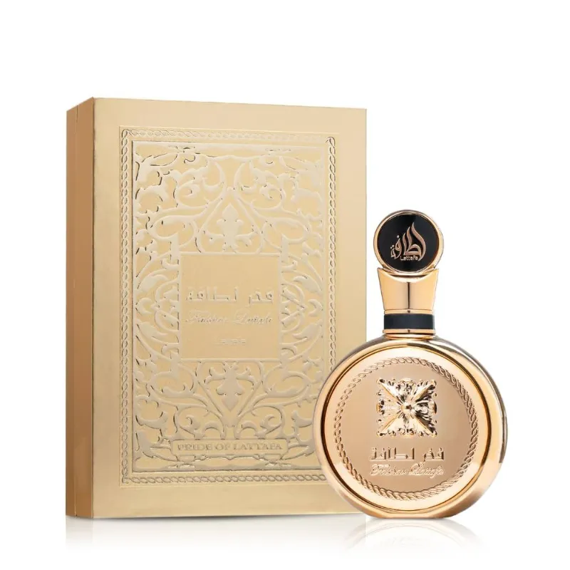 Lattafa Fakhar Gold Extrait - Floral, ámbar, amaderado, fragancia de larga duración para unisex, 3.40 onzas / 3.4 fl oz