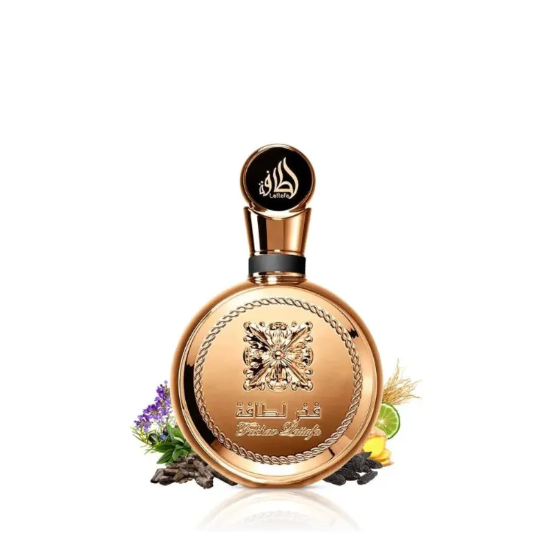 Lattafa Fakhar Gold Extrait - Floral, ámbar, amaderado, fragancia de larga duración para unisex, 3.40 onzas / 3.4 fl oz