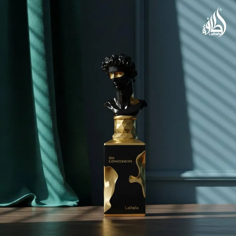 Lattafa His Confession for Men Eau de Parfum en aerosol,