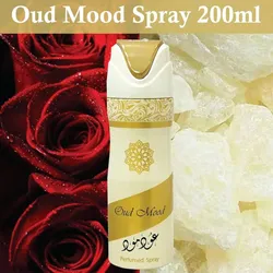 Lattafa Oud Mood Desodorante perfumado en aerosol, 