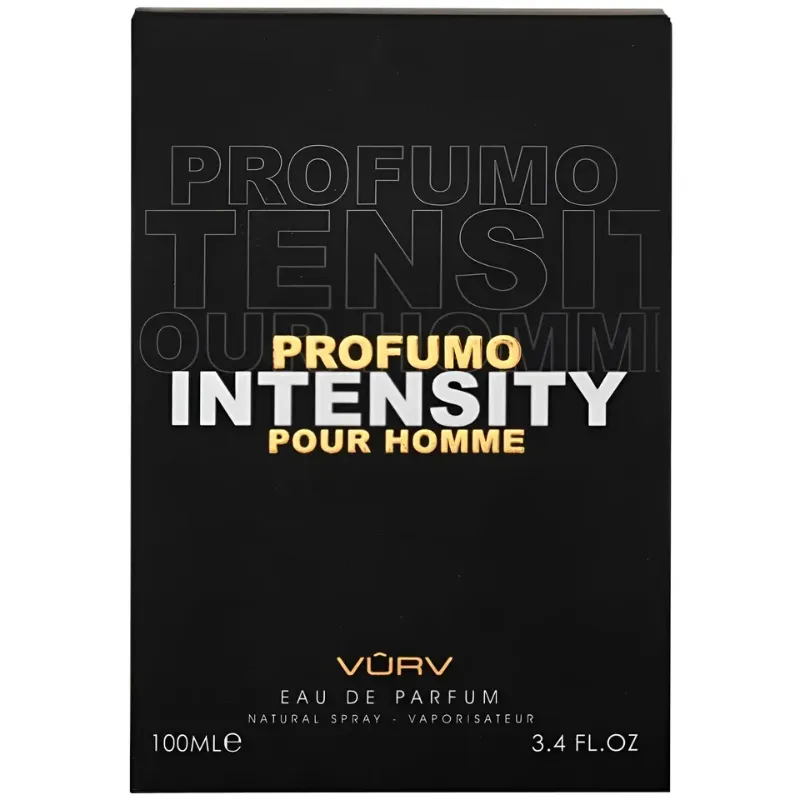 Lattafa Vurv Profumo Intensity – Citrus, Aquatic, Woody, Leather – Eau de Parfum Long-Lasting Fragrance for Men, 3.4 Ounce / 100 ml