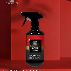 LOVE AMOR ROOM SPRAY - 500ML (16.80z) BY CAVAYELO With a convenient 500ML size and 16.8oz of product, the LOVE AMOR ROOM SPRAY by...