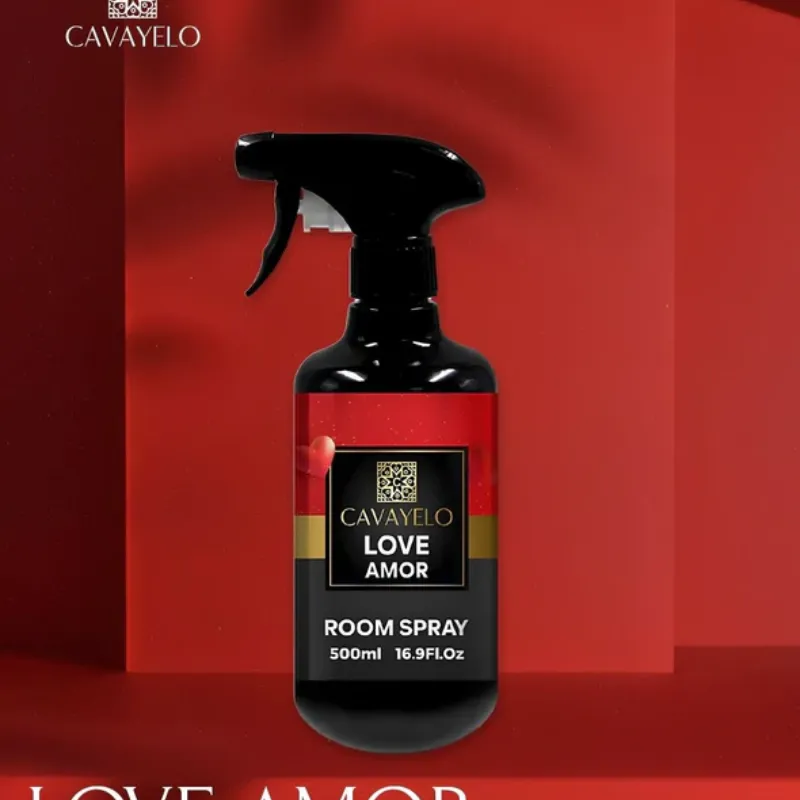 LOVE AMOR ROOM SPRAY - 500ML (16.80z) BY CAVAYELO With a convenient 500ML size and 16.8oz of product, the LOVE AMOR ROOM SPRAY by...