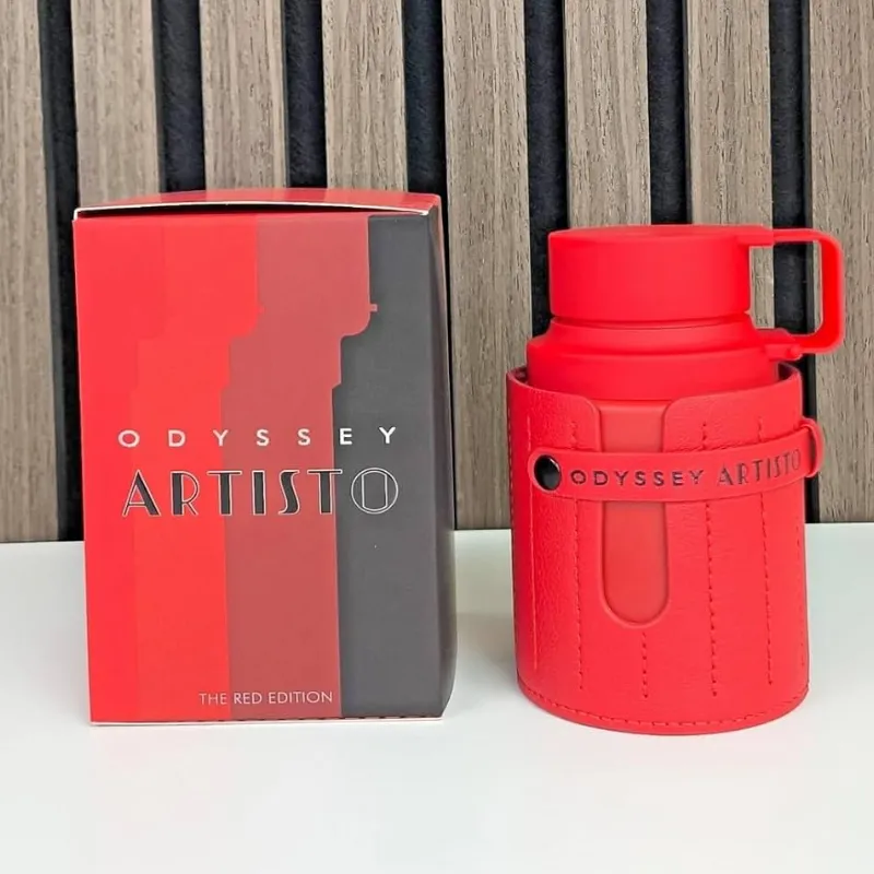 Odyssey ARTISTO Eau de Parfum para Hombre, 3.4 oz, Red Edition nuevo