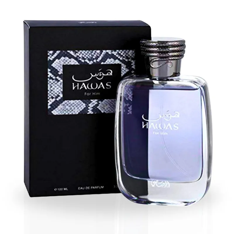 RASASI Hawas For Him EDP 100ML (3.4Oz) & Shuhrah Pour Homme EDP 90 ML (3.0 oz)