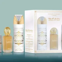 SET LATTAFA BADEE AL OUD HONOR & GLORY (3 PC) 3.4 OZ EDP / 6.8 OZ PERFUME SPY / 1.7 OZ HAIRMIST