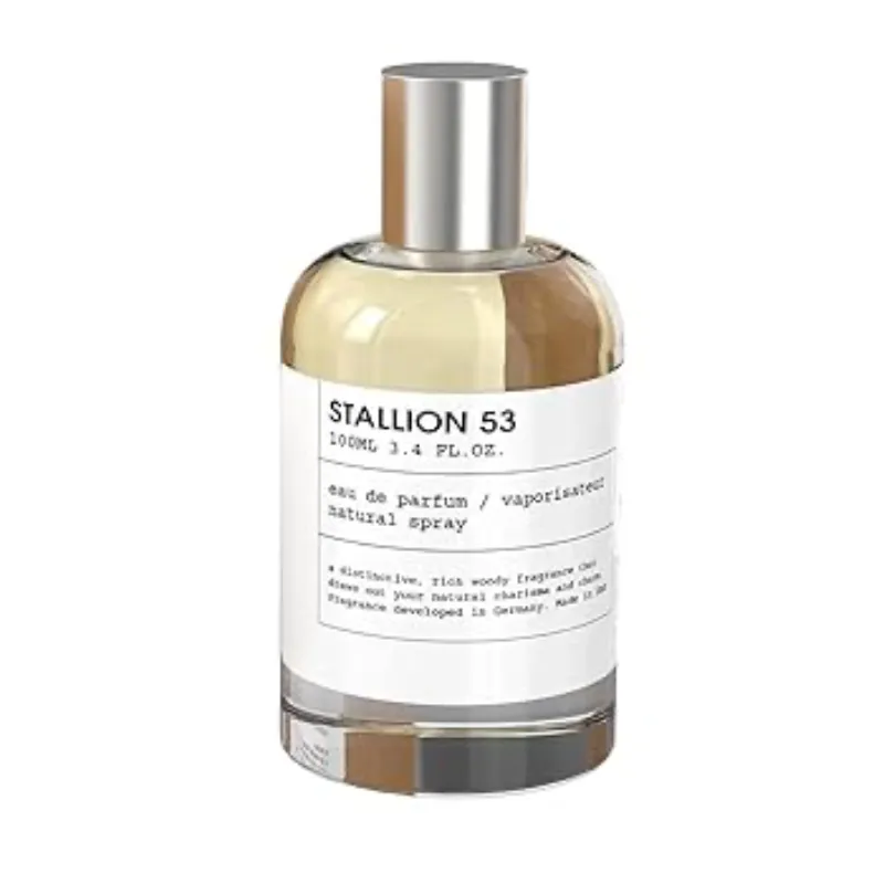 Stallion 53 Eau De Parfum 3.4 fl oz 3.4oz – Perfume Unisex – Fragancia original de Dubai – Con notas de sándalo, madera de cedro, cardamomo, iris y violeta