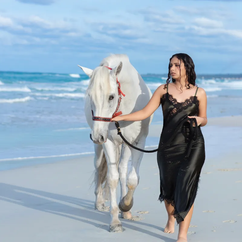 Fotos con el caballo en la playa