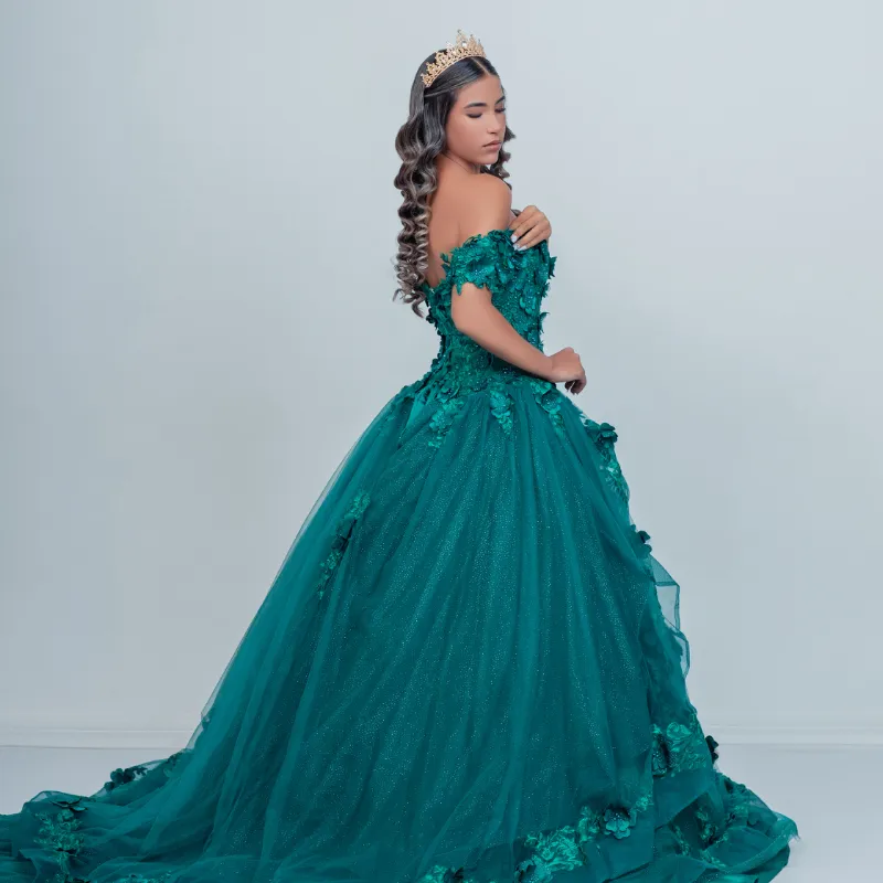 Traje Verde Esmeralda