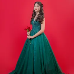 Traje Verde Esmeralda