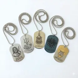 Collares Estilo Placa - Temática Dioses Griegos