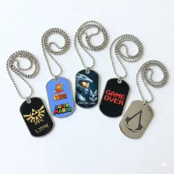 Collares Estilo Placa - Temática Videojuego