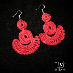 Aretes de abanico pequeños