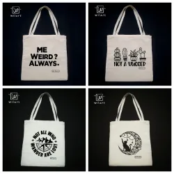 Bolsos de lienzo pequeños