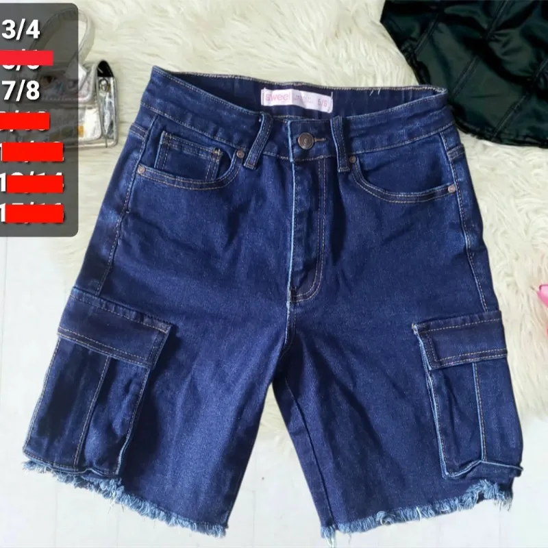 Bermuda azul oscuro cargo