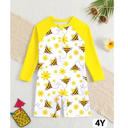 Bikini amarillo de abejas