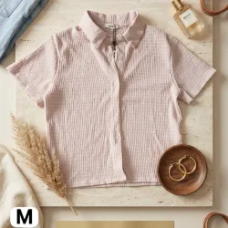 Camisa rosa vieja ajustada