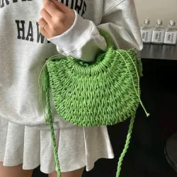 Cartera Verde Tejida