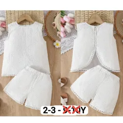 Conjunto blanco bordado