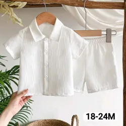Conjunto de camisa blanca