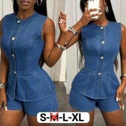 Conjunto de Mezclilla azul claro