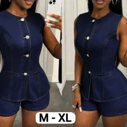 Conjunto de Mezclilla azul oscuro
