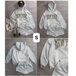Conjunto gris abrigo NY