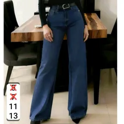 Jeans azul de corte ancho