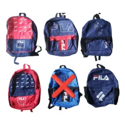 Mochilas azules y rojas FILA