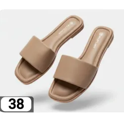 Sandalias Crema 38