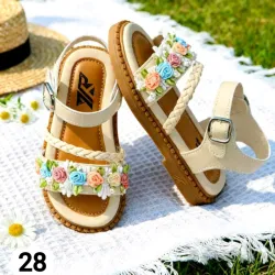 Sandalias de rosas