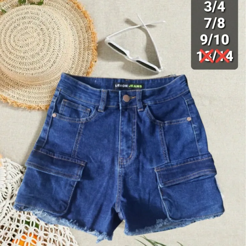 Short cargo de Mezclilla