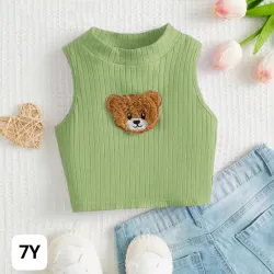 Top verde de osito