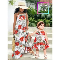 Vestidos de flores rojas