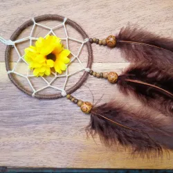 Atrapasueño con girasoles 