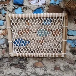 Mural Macramé con Luces           